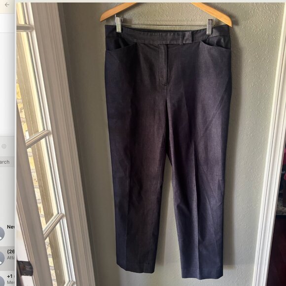 Jones New York - Signature Stretch Pants - Navy (Size: 12) - Picture 1 of 5